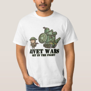 Niet-Kriegs-verbündetes Grunzen und Vert Behälte T-Shirt