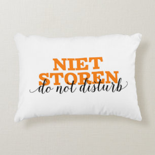 Niet Storen/tun nicht niederländische Dekokissen