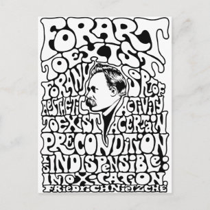 Nietzche - Art - Mod Postkarte