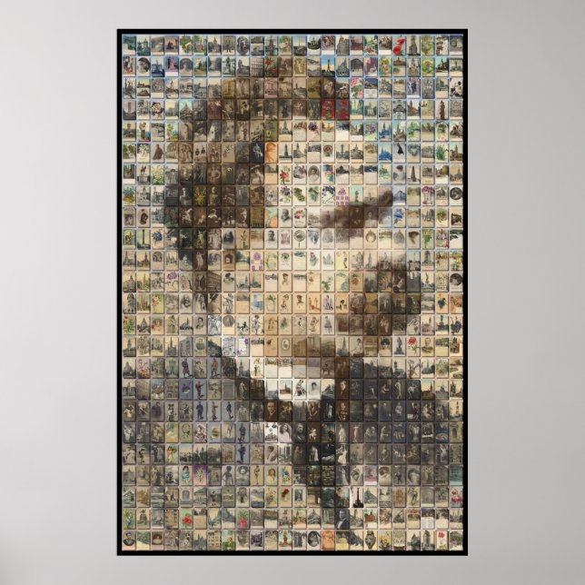 Nietzsche 24x24 in 3D Poster (Vorne)
