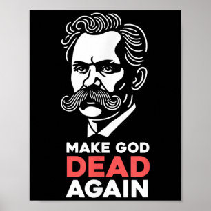 Nietzsche Atheist Philosophie A Poster
