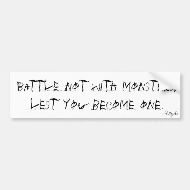 Nietzsche Autoaufkleber (Vorne)