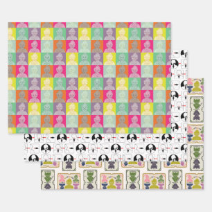 Nietzsche - Drei Designs Geschenkpapier Set