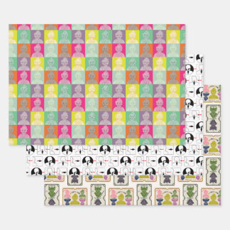 Nietzsche - Drei Designs Geschenkpapier Set