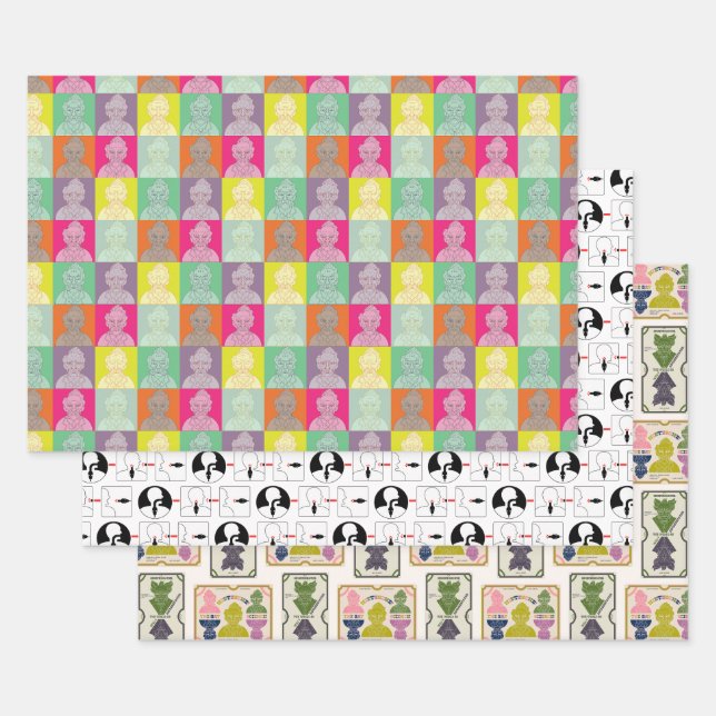 Nietzsche - Drei Designs Geschenkpapier Set (Set)