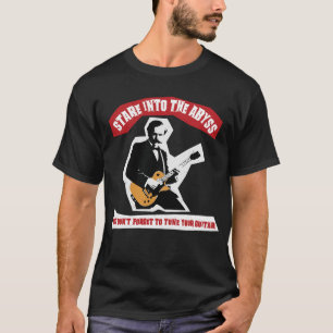 Nietzsche Guitar Quote Black T-Shirt