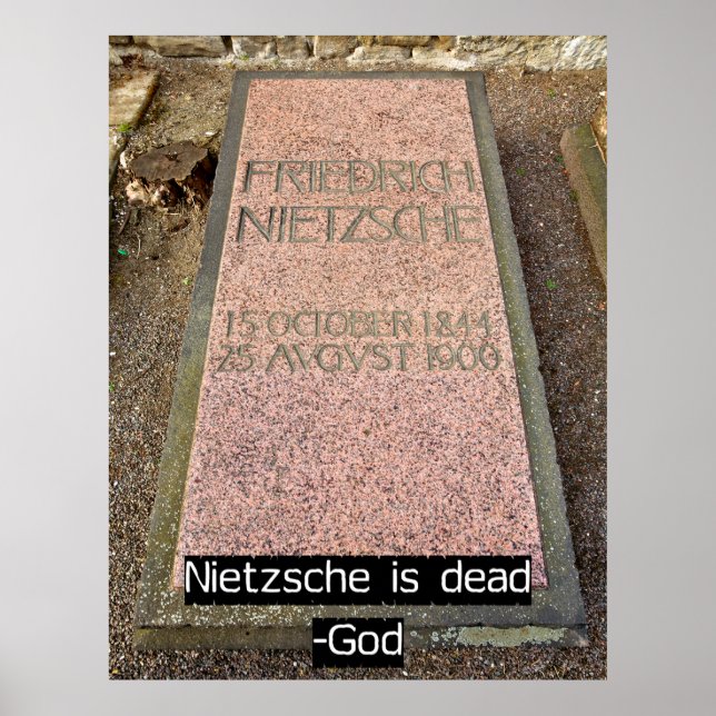 Nietzsche ist tot poster (Vorne)