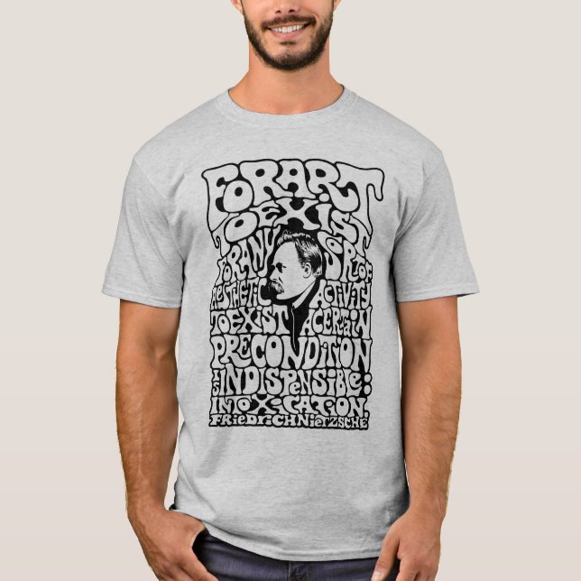 Nietzsche - Kunst T-Shirt (Vorderseite)