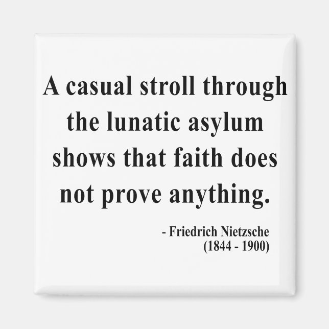 Nietzsche Quote 1a Magnet (Vorne)