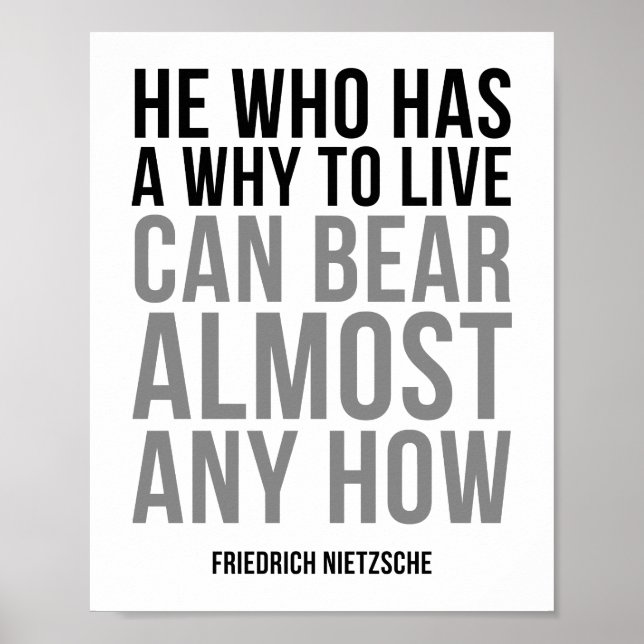 Nietzsche Quotes Poster (Vorne)
