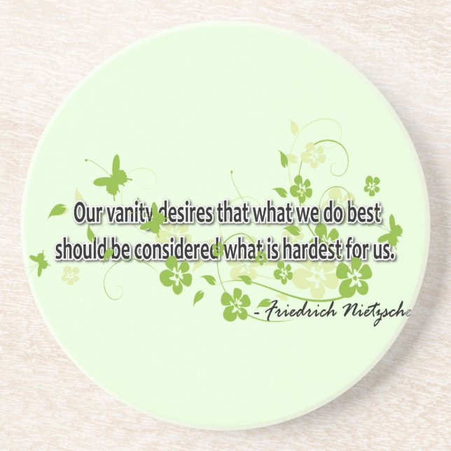 Nietzsche Sandstein Untersetzer (Vorne)
