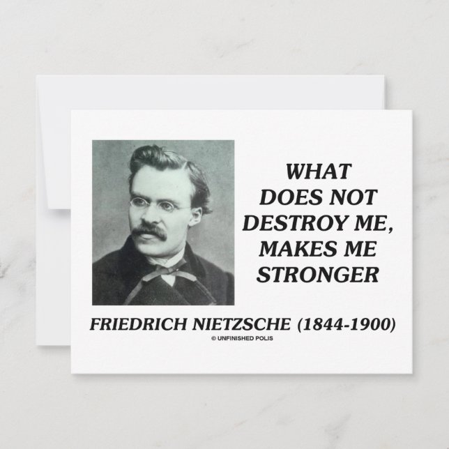 Nietzsche, was mich nicht zerstört, macht mich stä (Vorderseite)