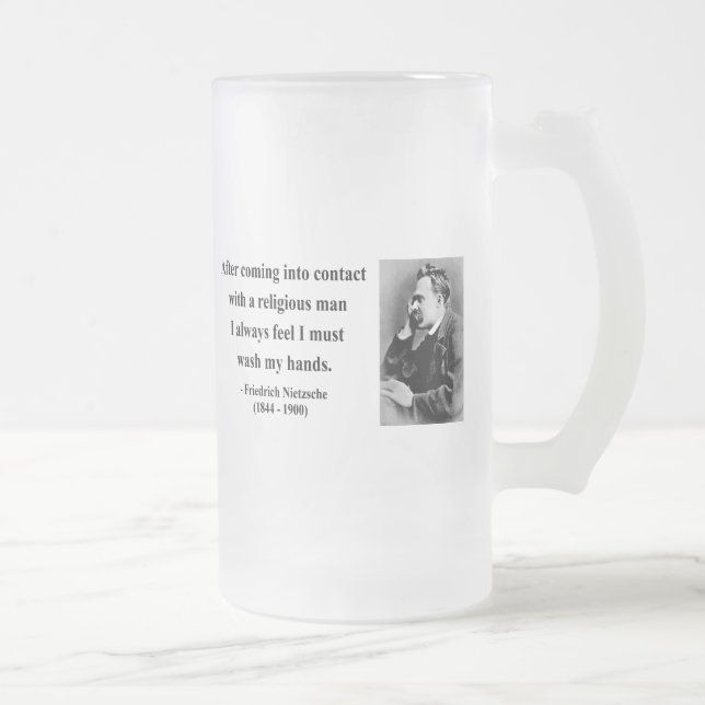 Nietzsche Zitat 3b Mattglas Bierglas (Rechts)