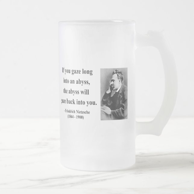Nietzsche Zitat 4b Mattglas Bierglas (Rechts)