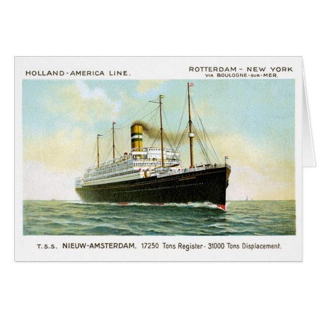 Nieuw Amsterdam de 1906 (Devant horizontal)