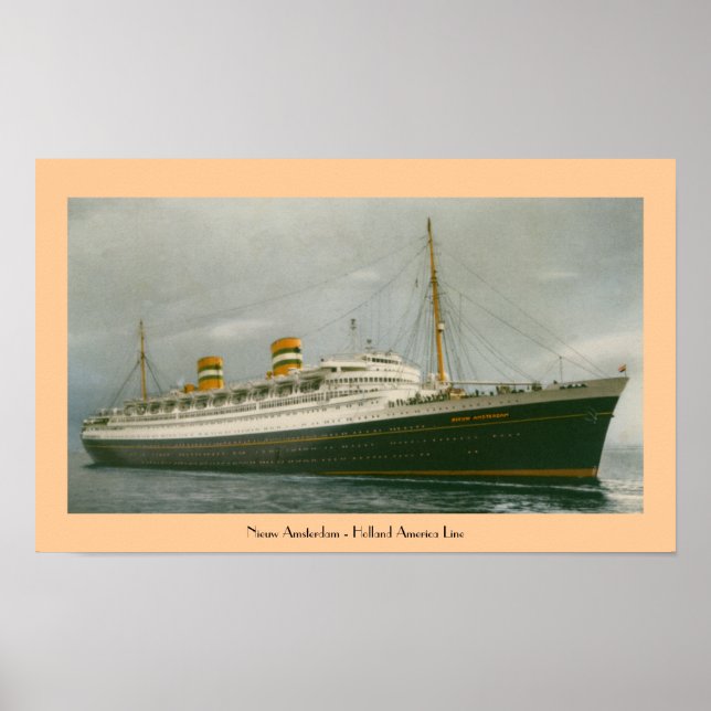 Nieuw Amsterdam - Holland America Line Poster (Vorne)