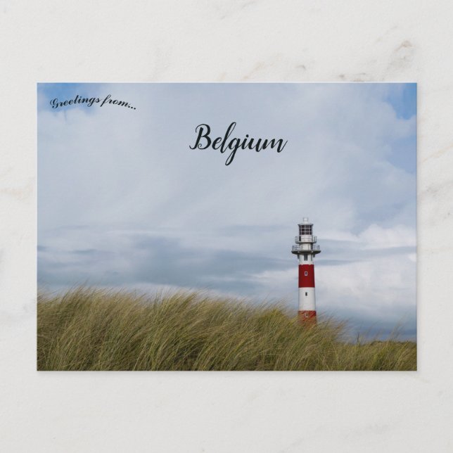 Nieuwpoort Lighthouse Nieuwpoort Belgien Postkarte (Vorderseite)
