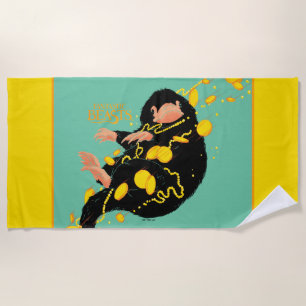 Niffler Floating With Gold Strandtuch