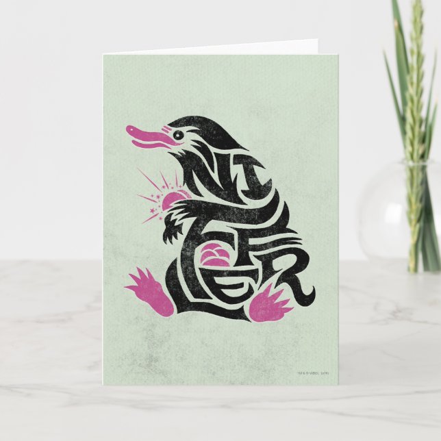 NIFFLER™ Typografie-Grafik Karte (Vorderseite)