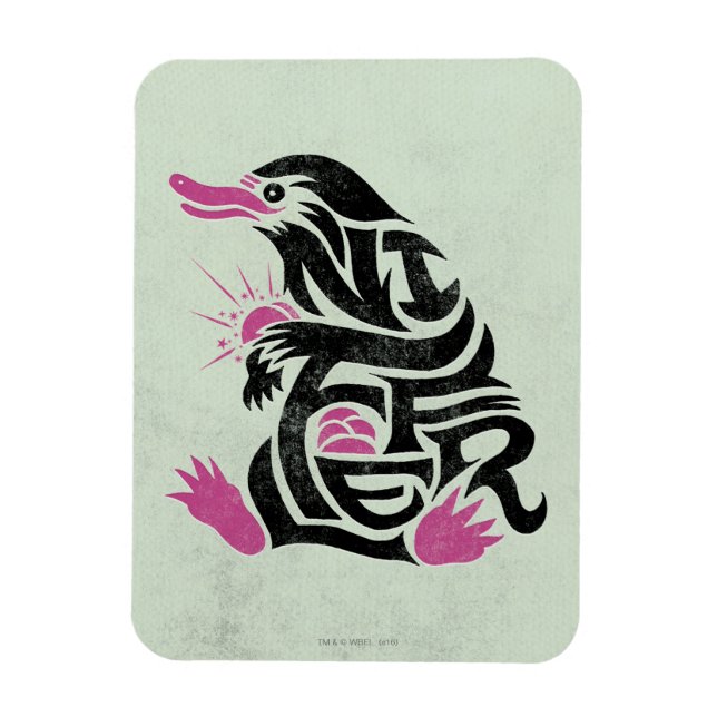 NIFFLER™ Typografie Grafik Magnet (Vertikal)