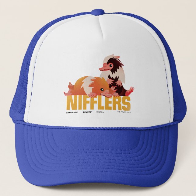Nifflers Vintag Graphic Truckerkappe (Vorderseite)