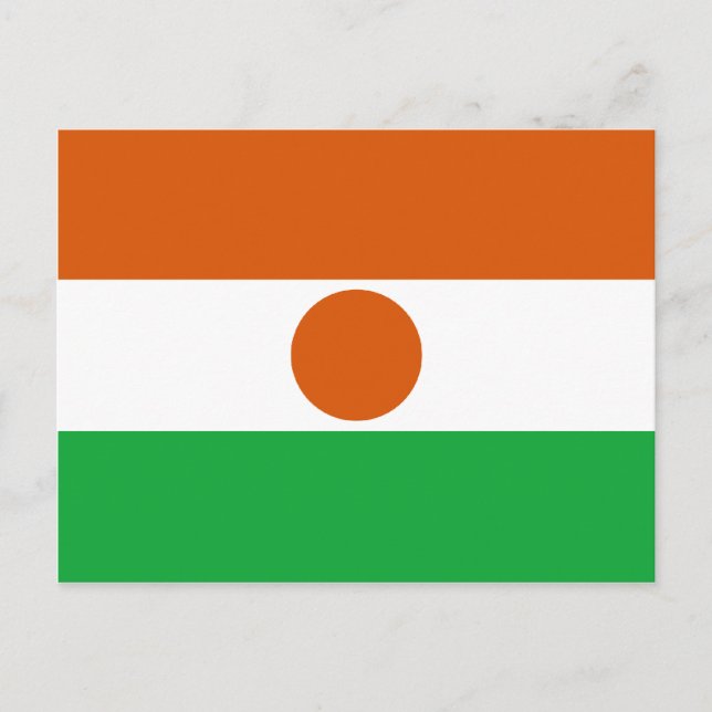Niger Flag Postkarte (Vorderseite)