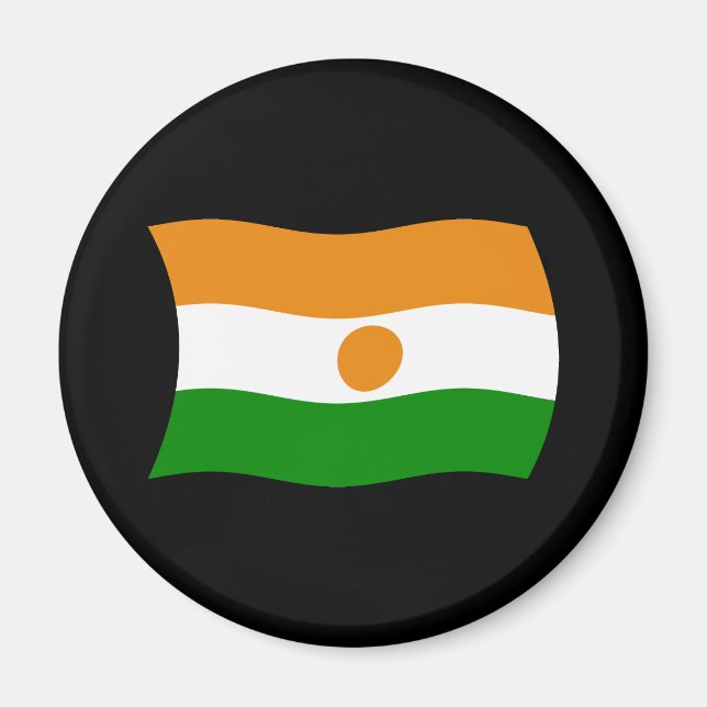 Niger-Flagge-Magnet Magnet (Vorne)