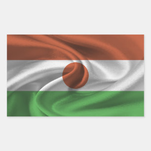 Niger-Flagge Rechteckiger Aufkleber