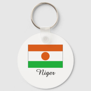 Niger-Flaggen-Entwurf Schlüsselanhänger