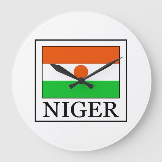 Niger Große Wanduhr (Vorderseite)