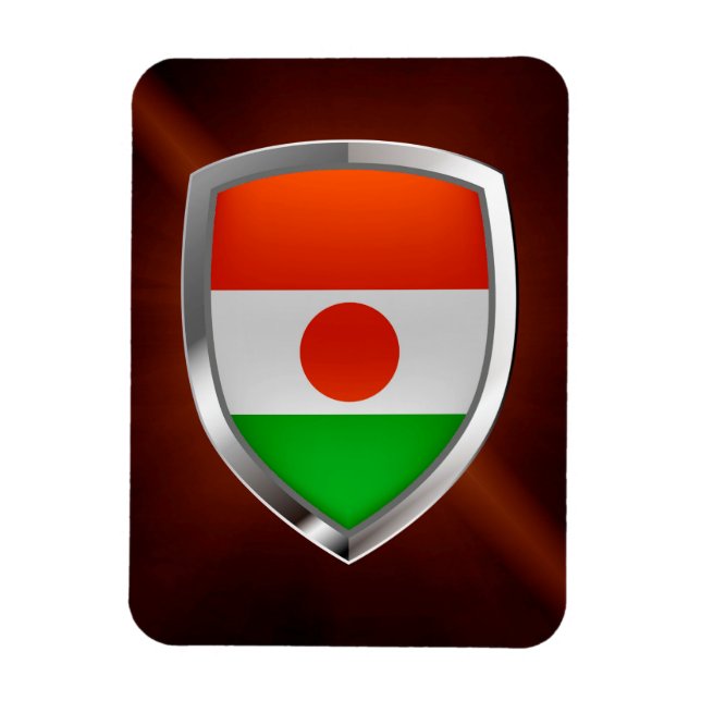 Niger Metallic Emblem Magnet (Vertikal)