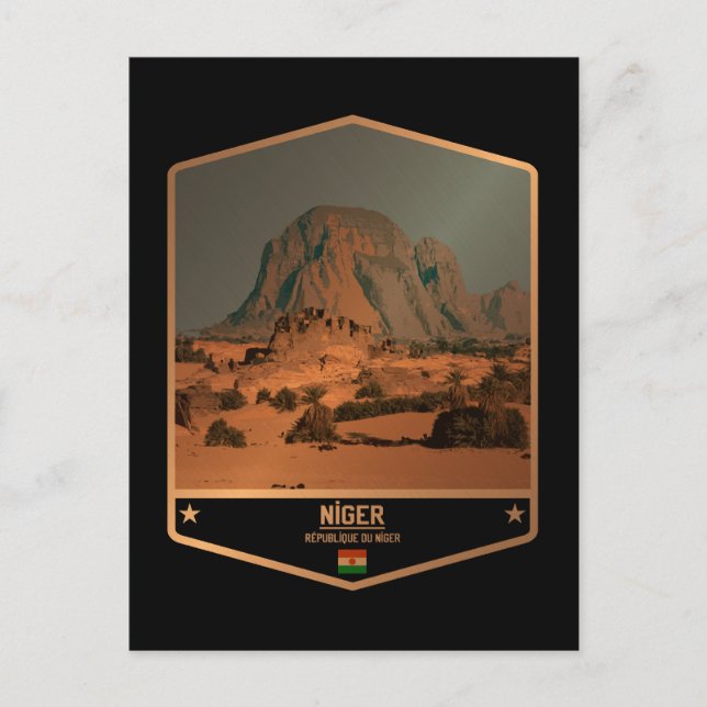 Niger Postkarte (Vorderseite)