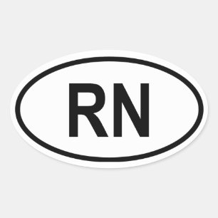 Niger "RN" Ovaler Aufkleber