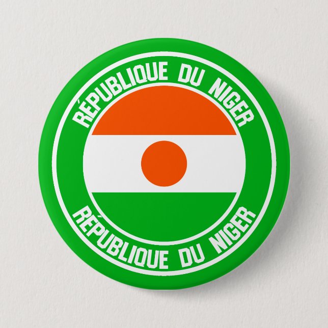 Niger-RundEmblem Button (Vorderseite)