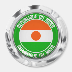 Niger-RundEmblem Magnet