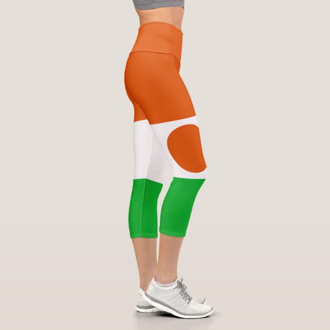Nigerflagge Capri Leggings (Rechts)