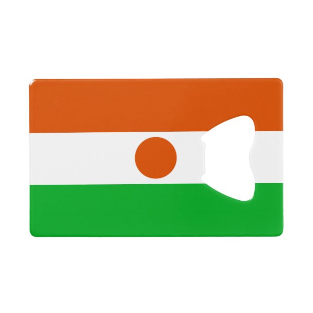 Nigerflagge Geldbeutel Flaschenöffner (Rückseite Horizontal)