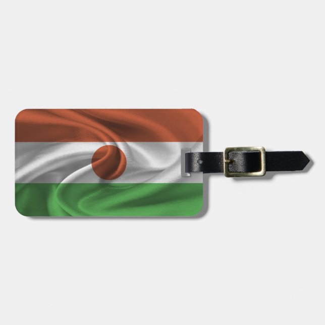 Nigerflagge Gepäckanhänger (Vorderseite horizontal)