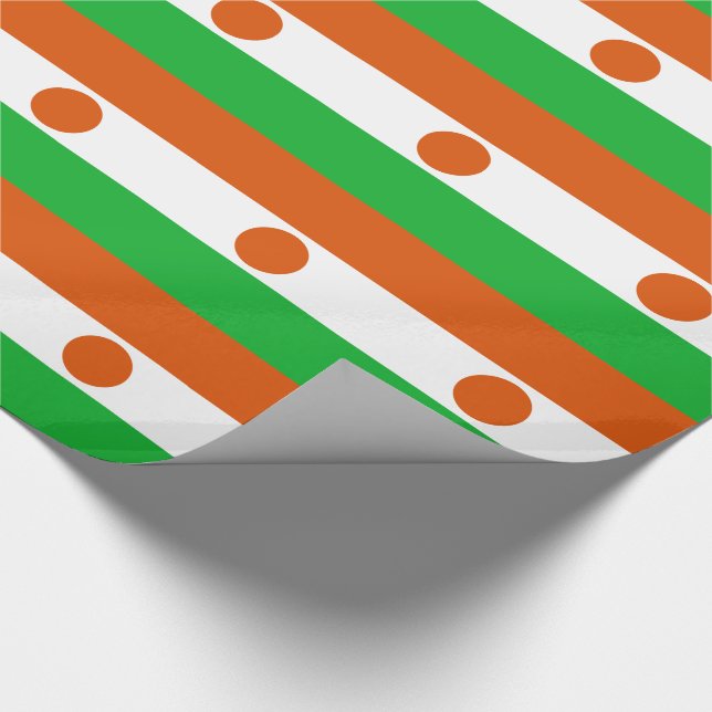 Nigerflagge Geschenkpapier (Ecke)