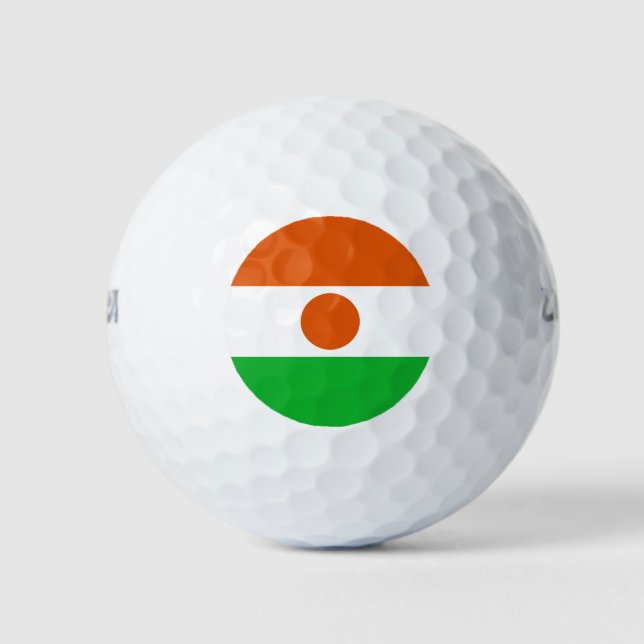 Nigerflagge Golfball (Vorderseite)