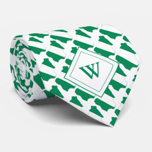NIGERIA Christlich Scripting Monogram Krawatte