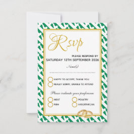 NIGERIA Christliche Schrift Naija Wedding RSVP Karte