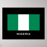 Nigeria Classic Flag Poster