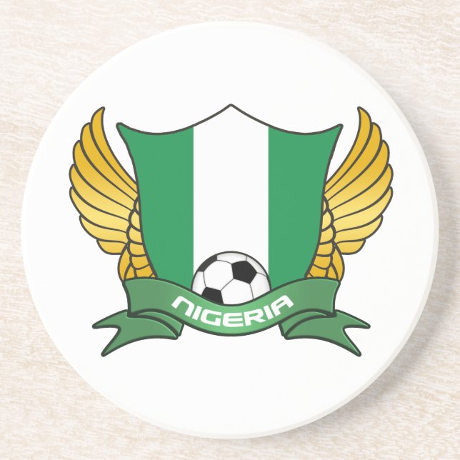 Nigeria Dessous de verre de soccer (Devant)