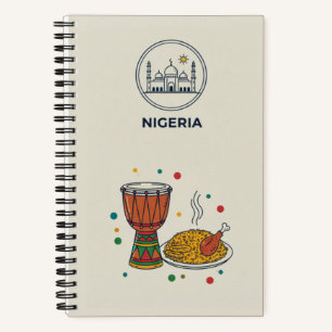 Nigeria-Erbe & Jollof-Reis-Fotoarchiv Notizbuch