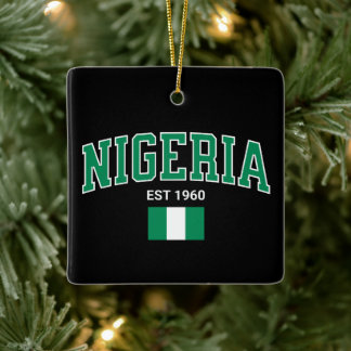 Nigeria Est. 1960 — Heritage-Schmuckstück Keramikornament