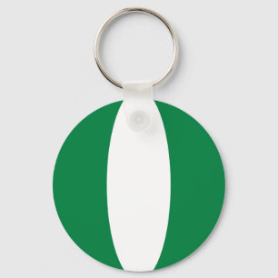 Nigeria Fisheye Flag Schlüsselanhänger