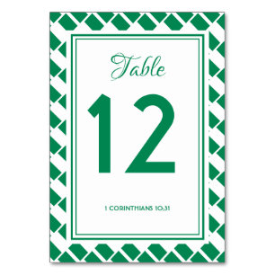 NIGERIA FLAG Banquet Celebration Wedding Modern Tischnummer