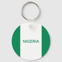 Nigeria Flag Button Schlüsselanhänger