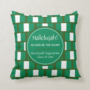 NIGERIA FLAG Graduate Custom HALLELUJAH Keepake Kissen